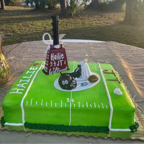 Mississippi State Wedding Cake Topper - Picture 7 of 7